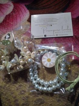 Product Review of (BUY 1 GET 1 FREE ) Kalung Crystal Beads Choker Necklace Pearl Premium Sale from y**a 0