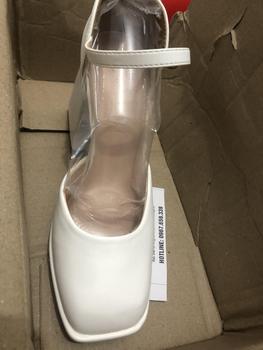 Product Review of (Phúc Minh) GIẦY Cao Gót Nữ Bít Hậu Trơn Chất Liệu Da Mờ Mũi Vuông 10 phân (Phom rộng) Shoes giàycaogót DéP giay cuoi bup Women giay  7 from H**n 2