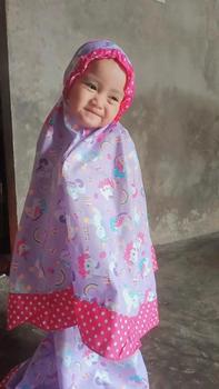 Product Review of MUKENA ANAK KARAKTER MUKENA ANAK MURAH 2-9TH Bunga Polka Dot Putih Muslim from s**i 0