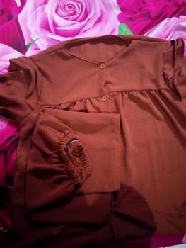 Product Review of Reva One Set Stelan Wanita Crinkle Airflow Muslim Celana Setelan Baju Atasan Kancing baju  Panjang from m**0 0