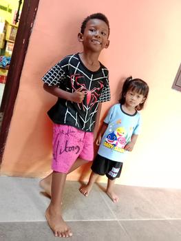 Product Review of Setelan Kaos Anak Baby Shark 07 Tahun Bahan Katun parsel from R**e 0