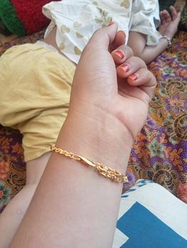 Product Review of gelang padi rantai awet pakai harian Kuning Perhiasan from l**_ 1