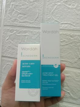 Product Review of WARDAH 5% Azeclair + Salicylic Acid serum Acnederm Acne Care 15 ml - Serum dengan Tea Tree Oil - Serum Jerawat dan Mencerahkan Kulit - Menyamarkan Noda Bekas, Mengurangi Minyak Berlebih - Skincare from G**g 1