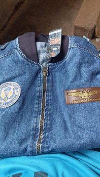 Product Review of JACKET BOMBER JEANS CAP KULIT PRIA DAN WANITA panjang motif jaket  casual  tebal cowok  distro from 𖣘**𖣘 0
