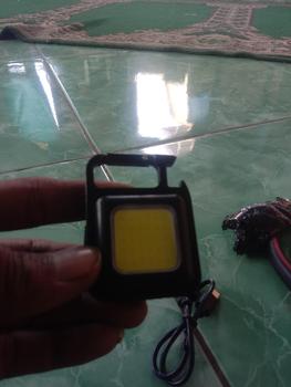 Product Review of Mini COB keychain light rechargeable lampu LED cas mini lampu led gantungan kunci lampu camping emergency from K**2 0