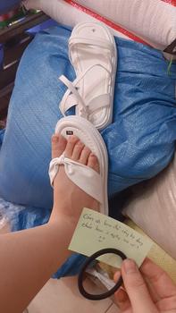 Product Review of Dép nữ xỏ ngón hai quai khóa vuông 3 MÀU TRẮNG ĐEN BE( Form chuẩn) DéP Shoes Nhung Jean from X**h h** s** đ** t** (**🤭 3