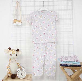 Product Review of Peachbello Set Pakaian Tidur Anak Usia 1-6th Bayi Lengan Pendek Anak Perempuan Bahan Katun from h**1 0