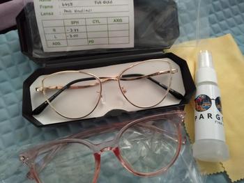 Product Review of (BELI1 GR4T1S 1)FRAME KACAMATA BESI CAT EYE QINAN SERIES Bluecromic Frame Perempuan Antiradiasi Blueray Cewek Lensa Photocromic Glasses Eyewear from k**s 0