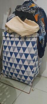 Product Review of Dejavu Laundry Bag Keranjang Baju Lipat Tempat Pakaian Kotor Laundry Basket Tempat Cucian Baju Penyimpanan Mainan Anak Serbaguna HSB217 from s**i 0