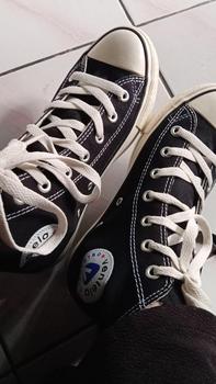Product Review of Ventela Ethnic High Black Natural Sepatu Sneakers Pria (Siluet 70s) Canvas Shoes Casual from M**m T**a B**n 0