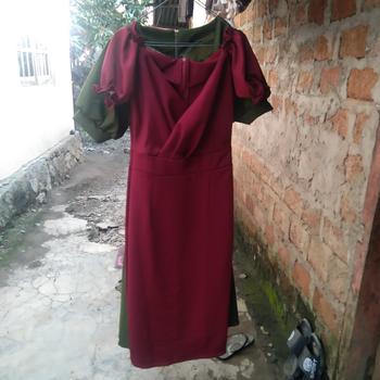 Product Review of Carolina Midi Dress Wanita Casual Baju Fit Lembut Linen from G**y 0