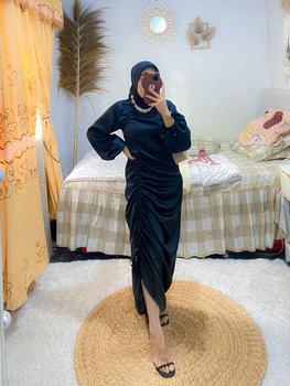 Product Review of andini dress (READY STOK) silk dress pemium velvet satin dress gaun bridesmaids dress serut silk simple kekinian maxmara dress lamaran dress kondangan dress jumbo bigsize upsize from C**t V**a 0