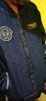 Product Review of JACKET BOMBER JEANS CAP KULIT PRIA DAN WANITA panjang motif jaket  casual  tebal cowok  distro from I**a 0