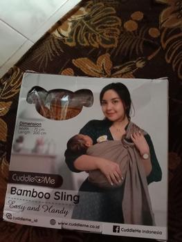 Product Review of Gendongan Bayi Ringsling CuddleMe Bamboo Sling for Newborn Toodler Bunda Gendong from C**7 0