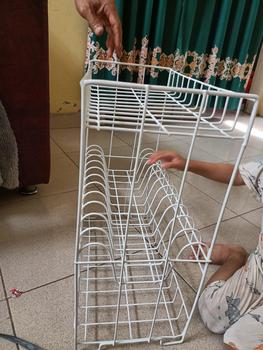 Product Review of Rak piring dapur/anak kos/wastafel 3 susun aesthetic bahan besi coating premium quality anti karat from ** M**a n** ** 0