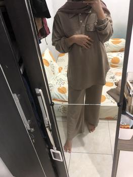 Product Review of Rumi One Set - Baju One Set Waffle Knit Atasan dan Celana || by ghaisanboutique Kulot Muslim from A**i A**d 0