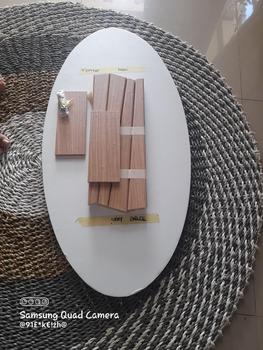 Product Review of Dections Meja Ruang Tamu Minimalis Oval Scandinavian 80x40cm Meja Kopi - Coffee Table kayu furniture from A**a 1