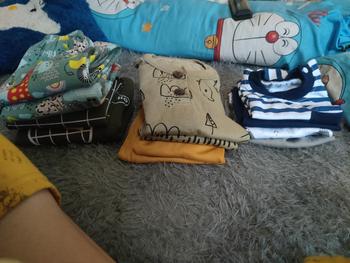 Product Review of Nanaku Baby - Setelan Baju Bayi Piyama Bayi Lengan Panjang Kancing Pundak Unisexs Motif Printing Gaffy Usia 3-12 Bulan from B**️ 0