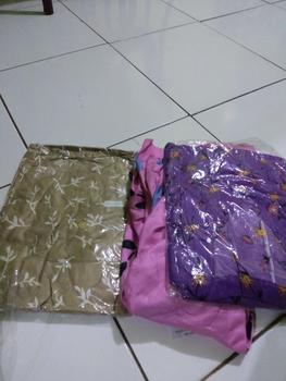 Product Review of Paket 3pcs Daster Kimono Long Busui Motif Belah Samping Panjang Bumil Katun Rayon from A**f 0
