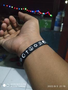 Product Review of Peace - Hitam - Gelang Wristband by Embracelet from 𝕭**𝖘 0