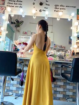 Product Review of D08 - ĐẦM 2S ĐUÔI CÁ THUN LỤA Nữ Dress from M**n 0