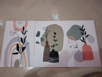 Product Review of Set Hiasan Dinding Abstrak Dapat 3 Panel Walldecor - SETABSTRAK-07 from B**8 0