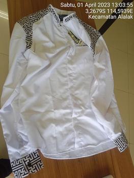 Product Review of Baju Koko El Rumi Araseo Lengan Panjang Kombinasi Batik Putih Kain Katun - Pria, Muslim from g**g c** 1