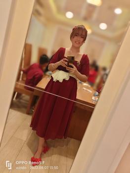 Product Review of KC - Malika Midi Dress - 2 Size - Square Neck Chiffon ada furing from w**s 0