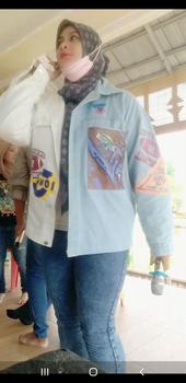 Product Review of AMR Original - Half White 5359 - Jaket Jeans Boyfriend Dream from H**0 2
