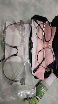 Product Review of (BELI1 GR4T1S 1)FRAME KACAMATA BESI CAT EYE QINAN SERIES Bluecromic Frame Perempuan Antiradiasi Blueray Cewek Lensa Photocromic Glasses Eyewear from i**. 0