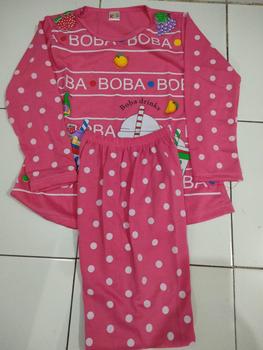 Product Review of FN - SETELAN PIYAMA DAN BAJU TIDUR ANAK CEWEK/PEREMPUAN ABG JUMBO TANGGUNG MOTIF BOBA BUBBLE UKURAN 1-12 TAHUN from u**3 0