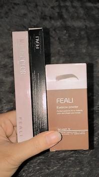 Product Review of FEALI Paket Bundle Hemat [ 3 Pcs ] Best Seller - ( Feali Multicolor 2in1 Lipstik, Feali Eyeliner Stamp 2in1, Feali Eyebrow Powder) from O**i 0