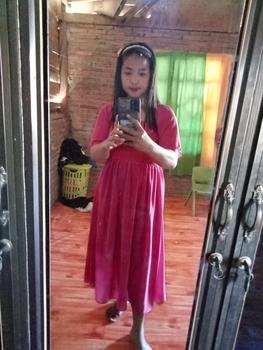 Product Review of KC - Malika Midi Dress - 2 Size - Square Neck Chiffon ada furing from d**1 0