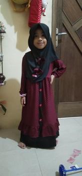 Product Review of gamis anak perempuan polka gamis syari maxi plan original from R**Y S** M**I 0