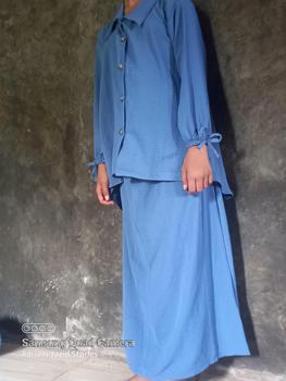 Product Review of ONE SET SAVANA 1 - 10 TAHUN KEMEJA OVERSIZE MIX ROK / SETELAN ROK ANAK PEREMPUAN CRINCLE PREMIUM from A**r ** 0