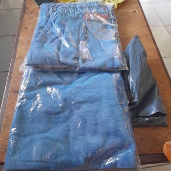 Product Review of Celana Kulot Panjang Jeans Bahan Nyaman Tidak Luntur from a**s 0