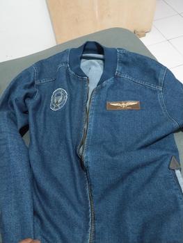 Product Review of JACKET BOMBER JEANS CAP KULIT PRIA DAN WANITA panjang motif jaket  casual  tebal cowok  distro from A**a 0