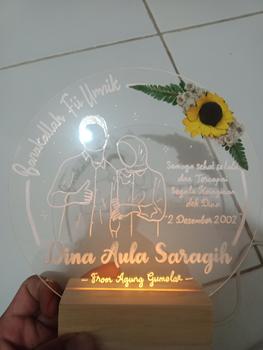 Product Review of Akrilik custom lettering bulat, untuk gift kado anniversary hari jadi, wisuda graduation, birthday ulang tahun, wedding pernikahan, dll Gift - TOKA from A**g 0