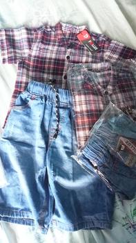 Product Review of Follux - Kemeja Flanel Import anak laki-laki lengan pendek bahan lembut dan nyaman Fashion kids from V**e 0
