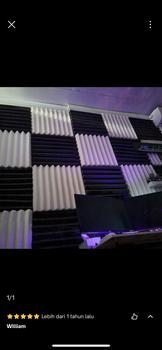 Product Review of Busa Peredam Suara Motif Zigzag Uk Type 200x100x6cm Hijau Hitam from a**a 0