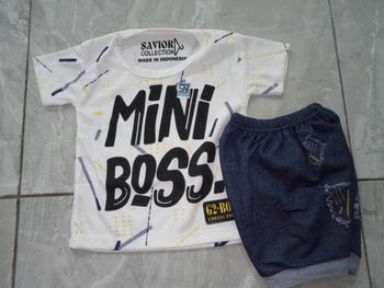 Product Review of Set Anak Bayi 0-12bulan Mini Boss Keren Halus Katun 100% SNI Bayi Baru lahir Cowok Katun Nyaman Denim Parsel from P**e i** 0