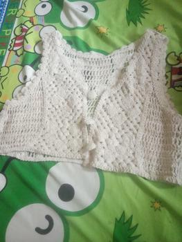 Product Review of ROMPI RAJUT KOREAN VEST RAJUT BAJU RAJUT ATASAN RAJUT MURAH meriah from R**n 0