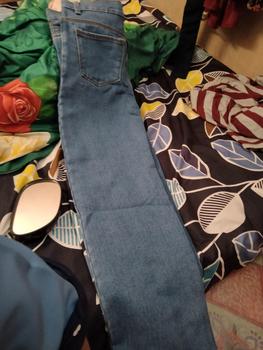 Product Review of HTM - Hight waist Loose Jeans Hangover Celana Panjang Jeans Wanita Jumbo Bawahan from i**_ 0