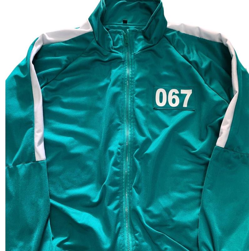 jaket squid game 2 bisa request nomor dan logo 3