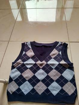 Product Review of Vest ROSE -  Rompi Rajut Pori Wajik  Atasan Wanita Crop Motif Panjang Top Outer Hitam from ** 0