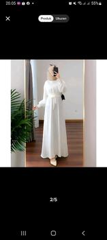Product Review of gamis allmaira/bahan crinkle airflow premium Polos Muslim Panjang from W**r m**🦩 0