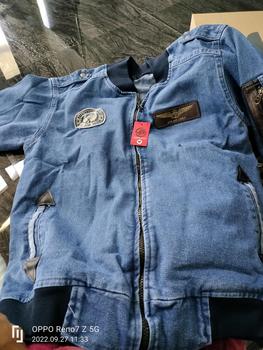 Product Review of JACKET BOMBER JEANS CAP KULIT PRIA DAN WANITA panjang motif jaket  casual  tebal cowok  distro from E**n F**s 0