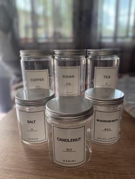 Product Review of COD NEW PAKET HEMAT 6 TOPLES BUMBU TUTUP SILVER ALUMUNIUM FREE NEW LABEL (500ml+1200ml) from _**h ** 0