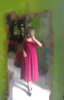 Product Review of KC - Malika Midi Dress - 2 Size - Square Neck Chiffon ada furing from L**p 1