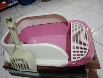 Product Review of ANGOLA Cat Litter Box M06 Tempat Bak Pasir Kucing Tempat Pup Toilet Kucing from f**🐱 0